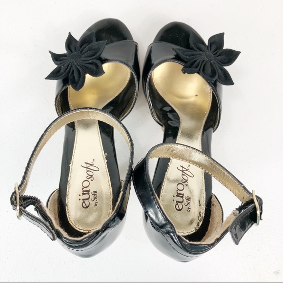 Euro Soft by Soft with flower design front sz 6.5 - Picture 5 of 8